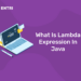 What Is Lambda Expression In Java