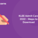 klee admit card 2022