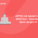 APPSC AE Admit Card 2022 Out – Download @psc.ap.gov.in