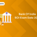 Bank of India BOI Exam Date 2024