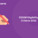 DSSSB eligibility criteria