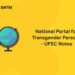 National Portal for Transgender Persons – UPSC Notes
