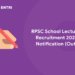 RPSC School Lecturer Recruitment 2022 Notification (OUT)