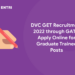 DVC GET Recruitment 2022 through GATE: Apply Online for Graduate Trainee Posts
