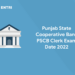 Punjab State Cooperative Bank PSCB Clerk Exam Date 2022