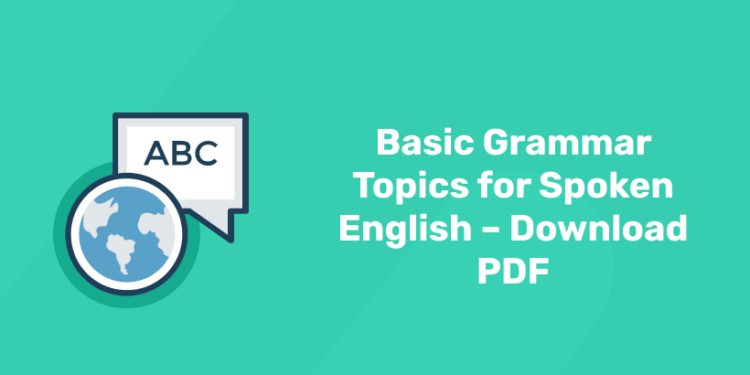 basic grammar topics