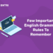 Few Important English Grammar Rules To Remember