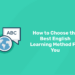 how to choose best english learning method