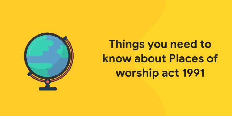 places of worship act 1991