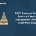 BPSC Assistant Public Sanitary & Waste Management Officer Study Plan 2022