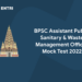 BPSC Assistant Public Sanitary and Waste Management Officer Mock Test 2022