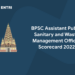 BPSC Assistant Public Sanitary and Waste Management Officer Scorecard 2022