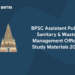 BPSC Assistant Public Sanitary and Waste Management Officer Study Materials 2022