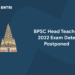 BPSC Head Teacher Exam Date Postponed 2022