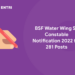 BSF Water Wing SI, Constable Notification 2022 for 281 Post
