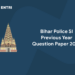 Bihar Police SI Previous Year Question Paper 2022