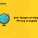 Brief History of Indian Writing in English