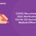 CGPSC Recruitment 2022