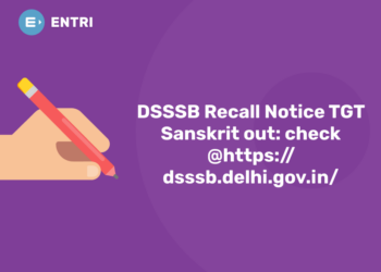 DSSSB Sanskrit recall notice