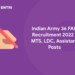 Indian Army 36 FAD Recruitment 2022 - MTS, LDC, Assistant Posts