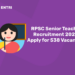 RPSC Senior Teacher Recruitment 2022 Apply for 538 Vacancies