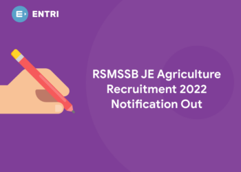 RSMSSB JE Agriculture Recruitment 2022 Notification Out