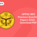 UPPSC BEO Previous Question Papers 2022 - Download PDF
