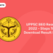 UPPSC BEO Result 2022 – Steps To Download Result PDF
