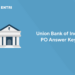 Union Bank of India PO Answer Key 2022