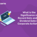 What is the Significance of Record Date and Ex Dividend Date in Corporate Actions?