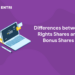 Differences between Rights Shares and Bonus Shares