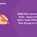 IRWD Recruitment 2022 - Apply for 1400+ Field Officer Post @irwd.co.in