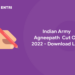 Indian Army Agneepath Cut Off 2022- Download Link