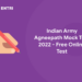 Indian Army Agneepath Mock Test 2022 - Free Online Test