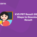 KVS PRT Result 2022 - Steps to Download Result