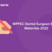 MPPSC Dental Surgeon Study Materials 2022