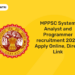 MPPSC System Analyst and Programmer recruitment 2022; Apply Online, Direct Link