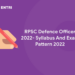 RPSC Defence Officer 2022- Syllabus And Exam Pattern 2022