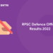 RPSC Defence Officer Results 2022