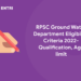 RPSC Ground Water Department Eligibility Criteria 2022- Qualification, Age limit