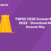 TNPSC CESE Answer Key 2022 - Download AE Answer Key