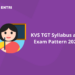 KVS TGT Syllabus and Exam Pattern 2022