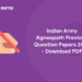 Indian Army Agneepath Previous Question Papers 2022 - Download PDF