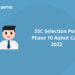 SSC Selection Post Phase 10 Admit Card 2022
