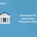 Dena Bank PO Application Procedure 2022