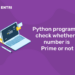 Python program to check whether a number is Prime or not