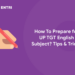 How To Prepare for UP TGT English Subject? Tips and Tricks