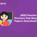 AEES Teacher Previous Year Question Paper
