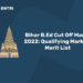 Bihar B.Ed Cut Off Marks 2022