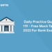 Daily Practice Quiz 119 - Free Mock Test 2022 For Bank Exam